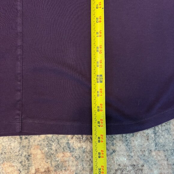 Lands' End Women's Plus Supima Micro Modal Split-Neck Tunic Shirt Top 3X Purple - Picture 9 of 9